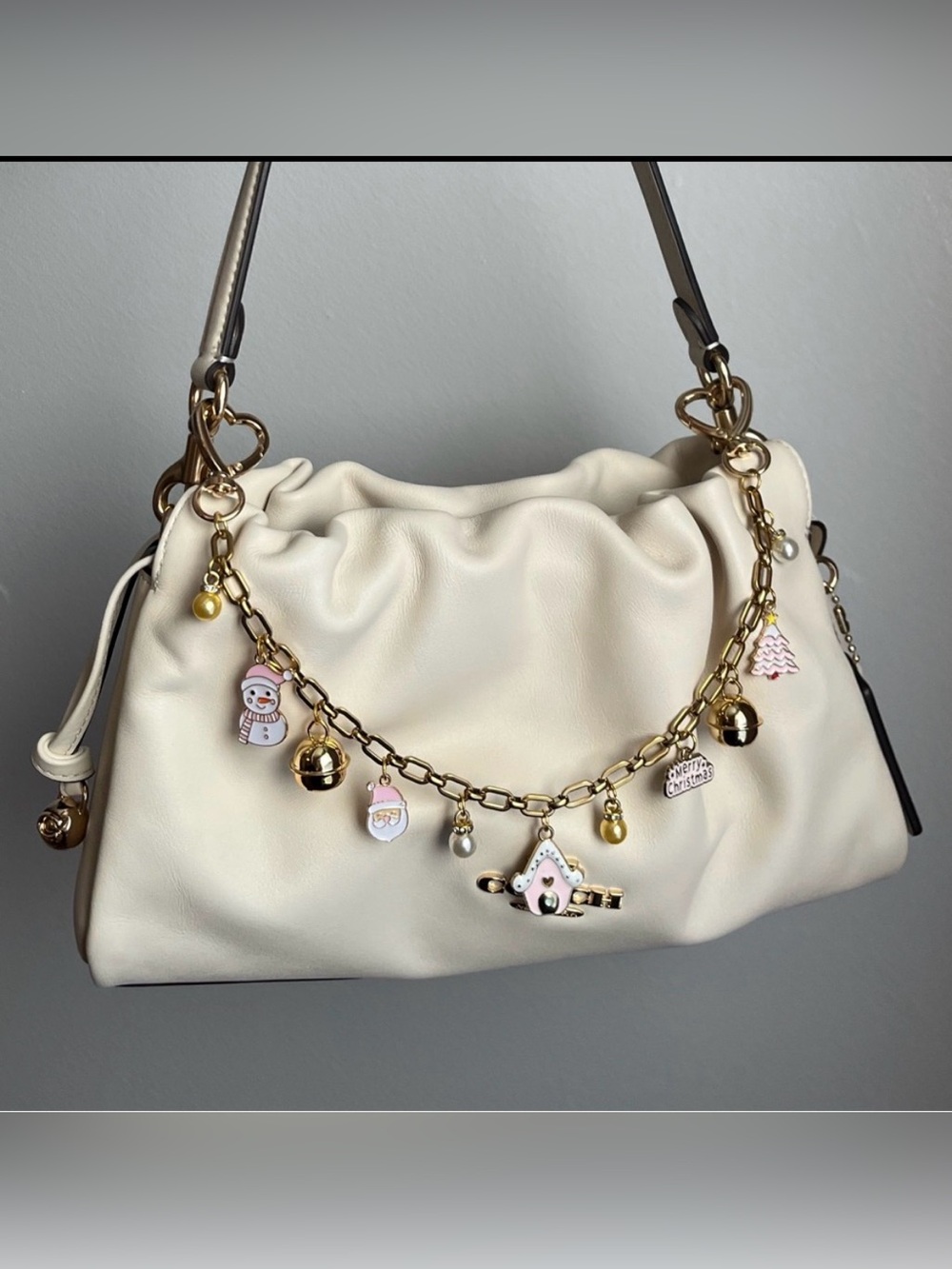 Pink Christmas Charms Bag Chain 🎀